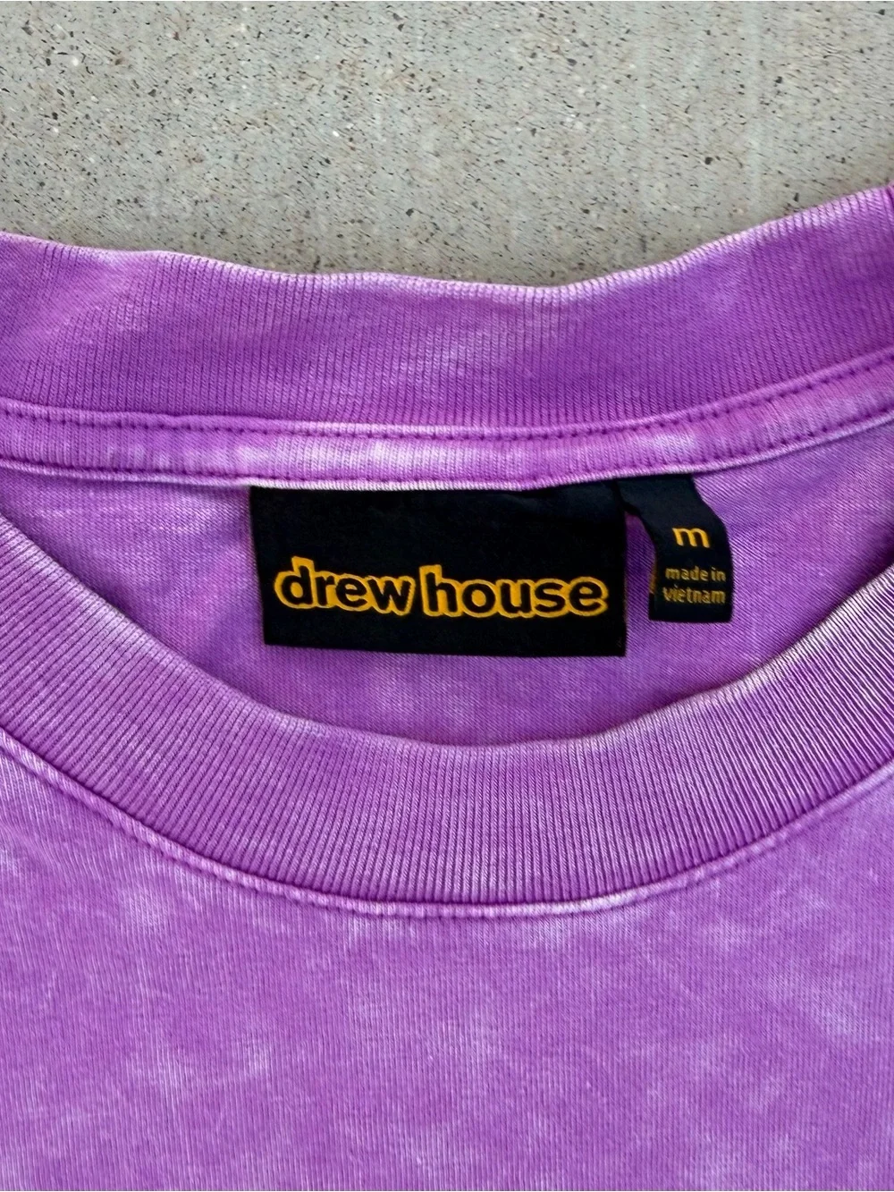 Drew House Mascot Logo Tee Shirt Washed Grape Size Medium Oversized